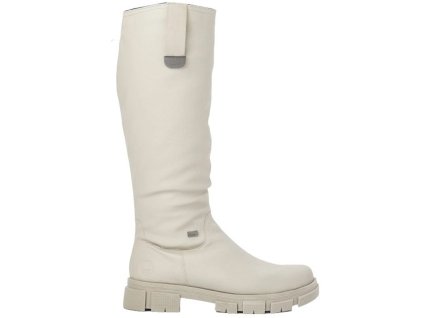 Dámské kozačky na podpatku RIEKER Tex Y7190-60 béžové