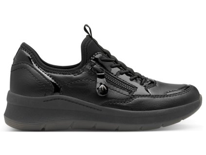 Dámské tenisky na klínku šíře H JANA 8-23775-44 001 černé