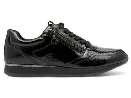 Dámské lakované tenisky Sneakers Tamaris 1-23603-42 018 černé