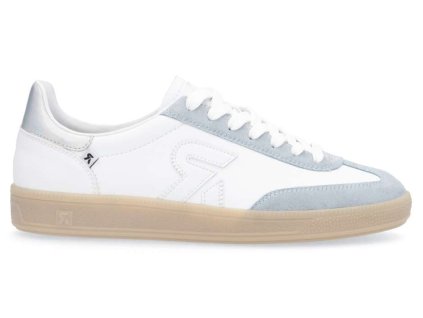 Dámské kožené semišové tenisky low sneaker RIEKER  W2200-55 modré 950618-55