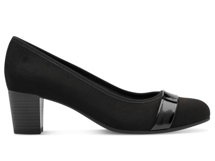 Dámské lodičky na podpatku stélka šíře H JANA 8-22467-42 009 černé