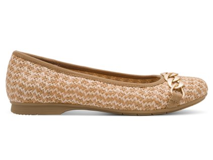 Dámské baleríny šíře H JANA 8-22164-41 315 zlaté