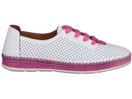 Dámské Celo Kožené tenisky Sneaker´s MANITU 850095-43 růžové