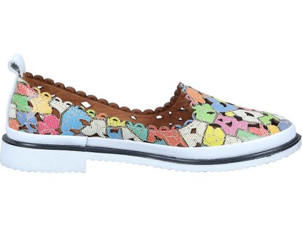 Dámské Celo-kožené mokasíny MANITU 840139-00 multi barevné