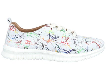 Dámské Celo Kožené tenisky Sneaker´s MANITU 850143-00 bílé