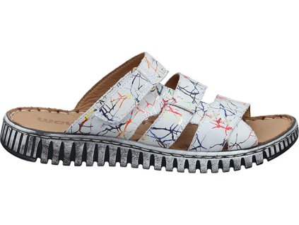 CeloKožené zdravotní nazouváky MANITU 900149-00 multi barevné