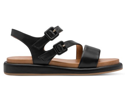 Dámské sandály na klínku MARCO TOZZI 2-28425-46 001 černé