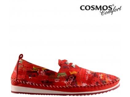 Dámské celo-kožené děrované šněrovací boty Cosmos Výprodej 59537231