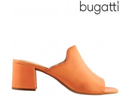 Dámské kožené nazouváky na podpatku Bugatti 411-67991-4100 sleva 69188529