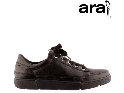 Dámské černé kožené vycházkové boty sneakers ARA 12-14404 Výprodej