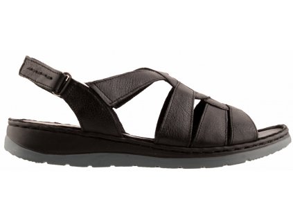 Dámské kožené sandály na klínku CAPRICE 28150-28 022 černé