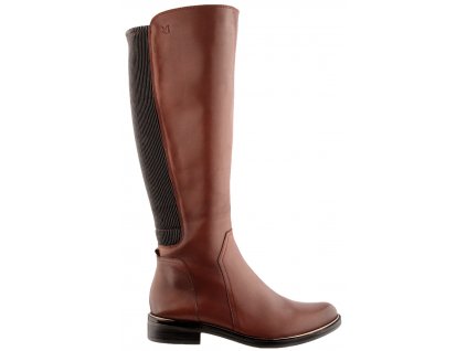 Dámské kožené XL kozačky CAPRICE 9-25523-29 313 hnědé