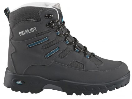 Dámské outdoorové trekové kotníkové boty POLARINO TEX 78418811 šedé