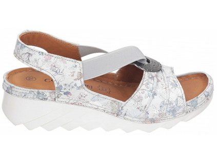 Dámské kožené sandály COMFORTABEL 710086-03 bílé