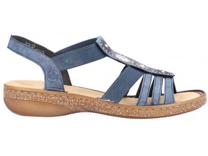 Dámské sandály RIEKER 628g9-16 modré