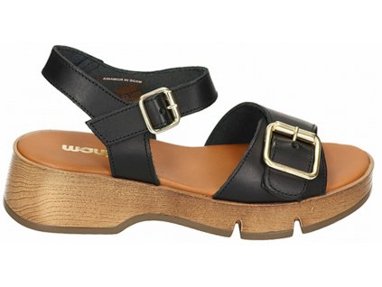 Dámské Celo-kožené sandály MANITU 910121-01 černé