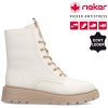 Dámská Kožená kotníková obuv RIEKER 70404-80 bílá
