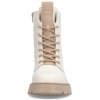 Dámská Kožená kotníková obuv RIEKER 70404-80 bílá