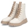 Dámská Kožená kotníková obuv RIEKER 70404-80 bílá