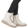 Dámská Kožená kotníková obuv RIEKER 70404-80 bílá