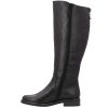 Dámské kožené kozačky Lýtko L - XL REMONTE Tex D8391-00 černé