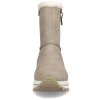 Dámská kotníková obuv s kožíškem RIEKER N4052-60 béžová