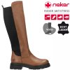 Dámské kožené kozačky RIEKER Z9158-22 hnědé
