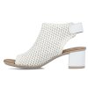 Dámské lodičkyky sandály na podpatku RIEKER 910178-03 bílé