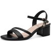 Dámské sandály na nízkém podpatku S.OLIVER 5-28207-42 001 černé