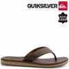 Dámské kožené nazouváky žabky mezi prst QUICKSILVER 23707301 hnědé
