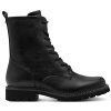 Dámské kotníkové šněrovací boty polokozačky TAMARIS 1-25215-45 001 černé
