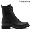 Dámské kotníkové šněrovací boty polokozačky TAMARIS 1-25215-45 001 černé