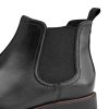 Černé kožené kotníkové chealse boty Tamaris 1-25348-43 003 černé