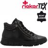 Dámská kožená kotníková obuv Rieker Tex N1305-00 černá
