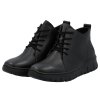 Dámské kožené kotníkové boty RIEKER N1331-00 černé