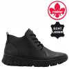 Dámské kožené kotníkové boty RIEKER N1331-00 černé