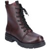 Dámská KOŽENÁ kotníková obuv RIEKER Z9116-35 červená