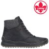 Dámská kotníková sneaker´s obuv RIEKER 51553-00 černá