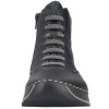 Dámská kotníková sneaker´s obuv RIEKER 51553-00 černá