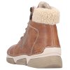 Dámská zimní kotníkové boty s kožíškem RIEKER 45931-24 hnědé