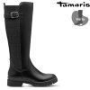 Dámské kozačky pro širší lýtka s gumou TAMARIS 1-25625-45 001 černé