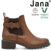 Dámské kotníkové boty cognac JANA stélka šíře H 8-25486-43 305 hnědé