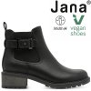 Dámské kotníkové boty na podpatku JANA stélka šíře H 8-25486-43 001 černé