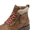 Nepromokavé dámské cognac zimní kotníkové boty JANA-TEX 8-26283-45 305 hnědé