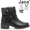Dámské zimní nepromokavé kotníkové boty šíře H JANA-TEX 8-26488-45 001 černé