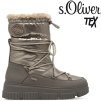 Dámské zateplené kotníky s kožíškem S.OLIVER - TEX 5-26401-43 984 šedé