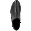 Dámské kožené kotníkové boty s gumou RIEKER 77051-00 černé