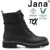 Nepromokavé dámské zimní kotníkové boty šíře H JANA-TEX 8-26272-45 001 černé