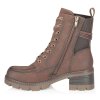Dámské zateplené šněrovací kotníkové boty farmářky RIEKER 92032-24 hnědé 960358-02