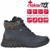 Dámská kotníková obuv s kožíškem RIEKER M5310-14 modré